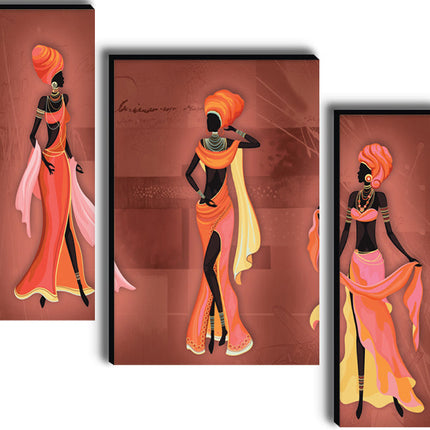 Tehzeeb Creations Set Of 3 Digital Wall Painting