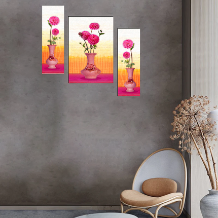 Tehzeeb Creations Set Of 3 Digital Wall Painting