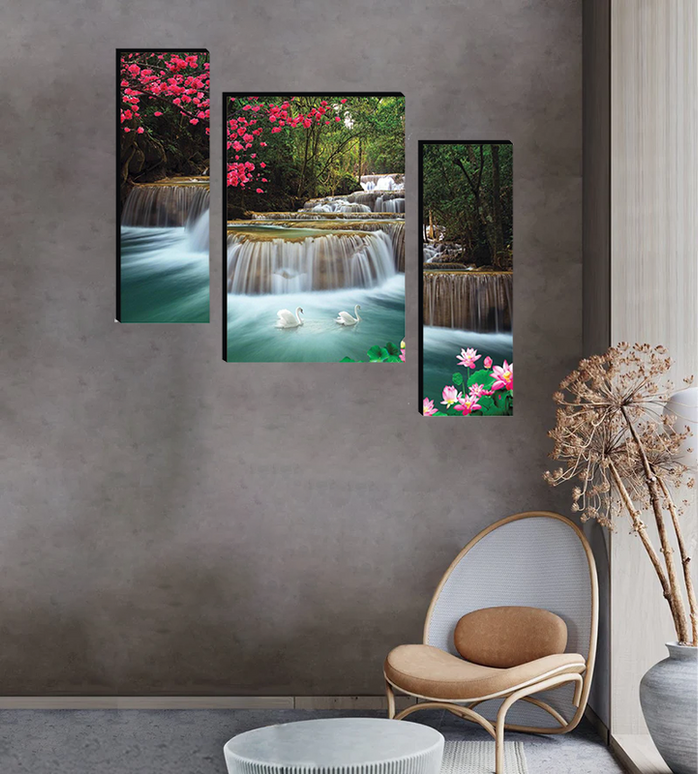 Tehzeeb Creations Set Of 3 Digital Wall Painting