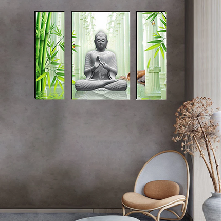 Tehzeeb Creations Set Of 3 Digital Wall Painting