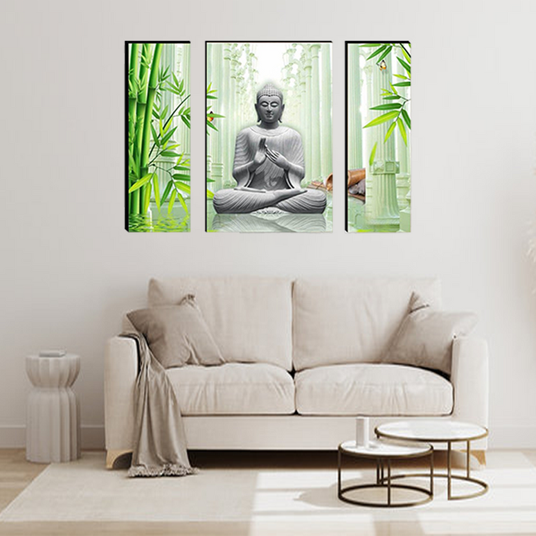 Tehzeeb Creations Set Of 3 Digital Wall Painting