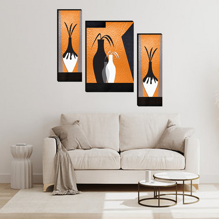 Tehzeeb Creations Set Of 3 Digital Wall Painting