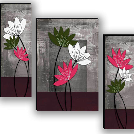 Tehzeeb Creations Set Of 3 Digital Wall Painting