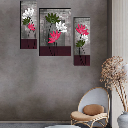 Tehzeeb Creations Set Of 3 Digital Wall Painting