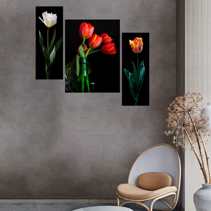 Tehzeeb Creations Set Of 3 Digital Wall Painting