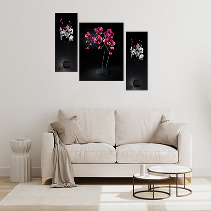 Tehzeeb Creations Set Of 3 Digital Wall Painting