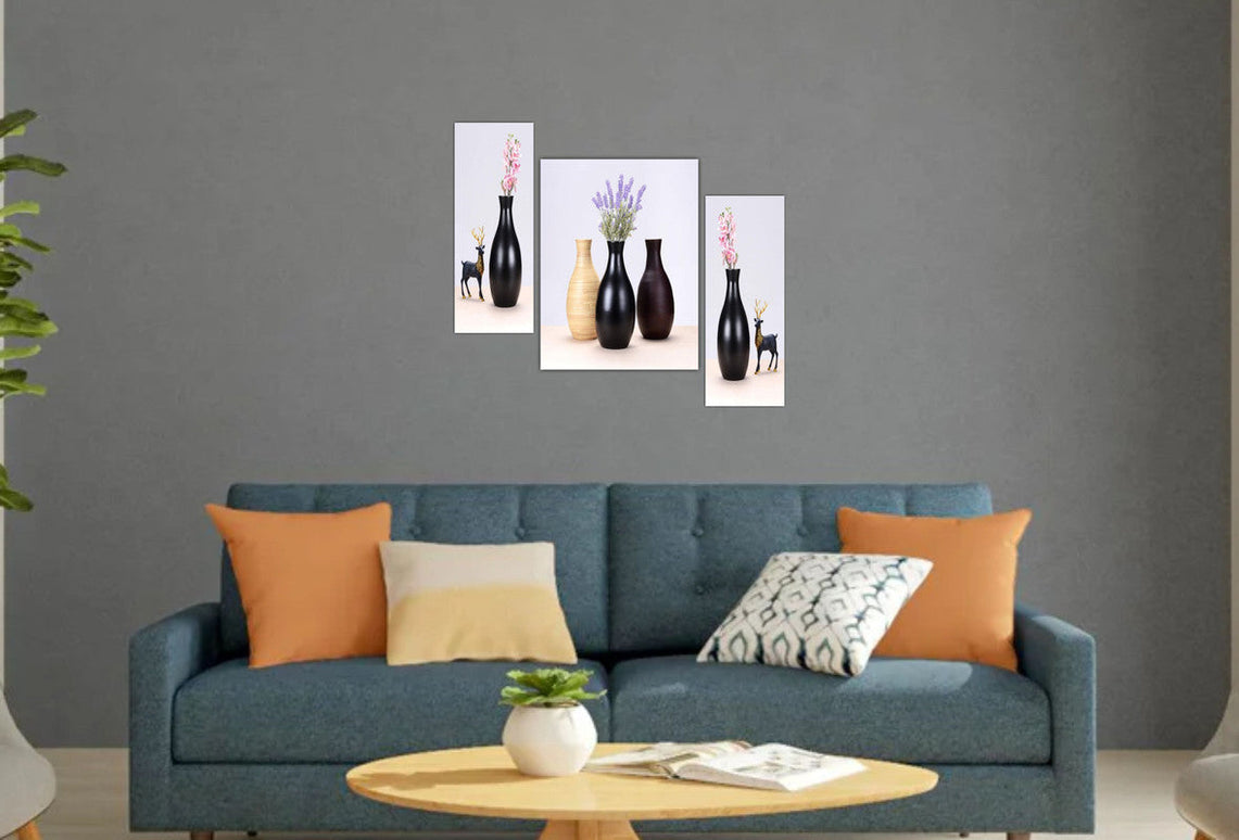 Tehzeeb Creations Set Of 3 Digital Wall Painting