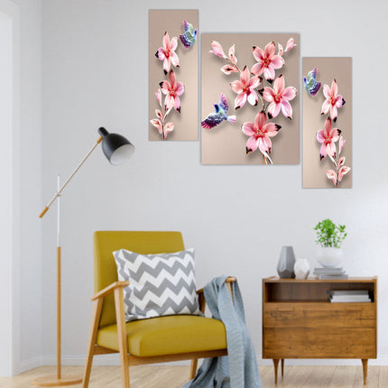 Tehzeeb Creations Set Of 3 Digital Wall Painting