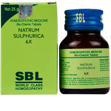 SBL Homeopathy Natrum Sulphuricum Biochemic Tablets