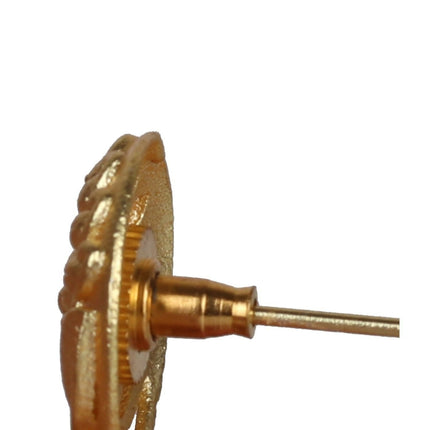 Joban Fashion Women Matte Gold Brass Earrings