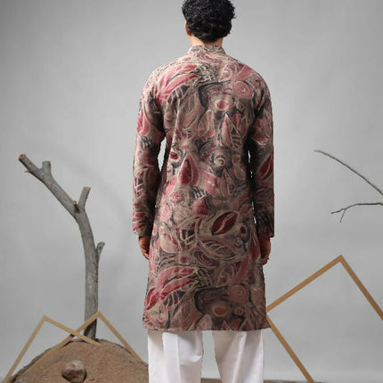 Multicolor Modal Silk Designer Printed Kurta Set - Mahotsav