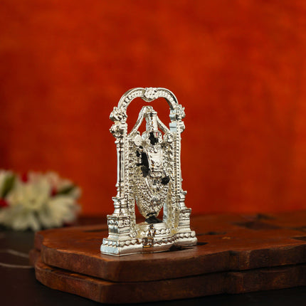 Sri Rudra Arch Balaji Small 3 Inch Silver Plated SR03175