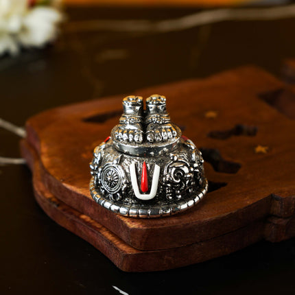 Sri Rudra Silver Plated Balaji Charan (SR02458)