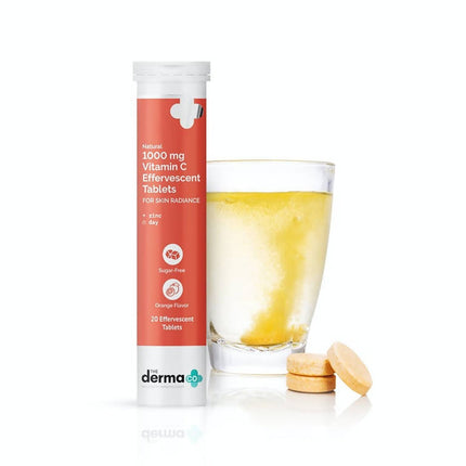 The Derma Co 1000 mg Vitamin C Effervescent Tablets For Skin Radiance