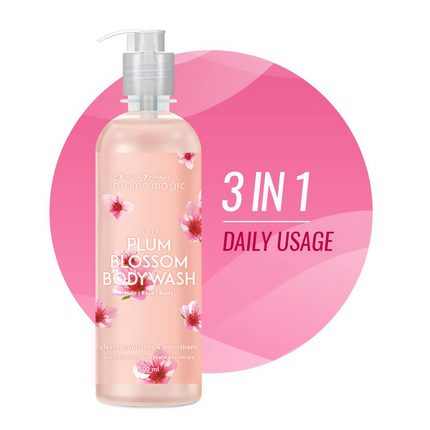 Blossom Kochhar Aroma Magic 3-in-1 Plum Blossom Body Wash Hair, Face & Body Cleanser