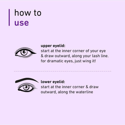 Plum Eye-swear-by Kohl Kajal - Deep Black