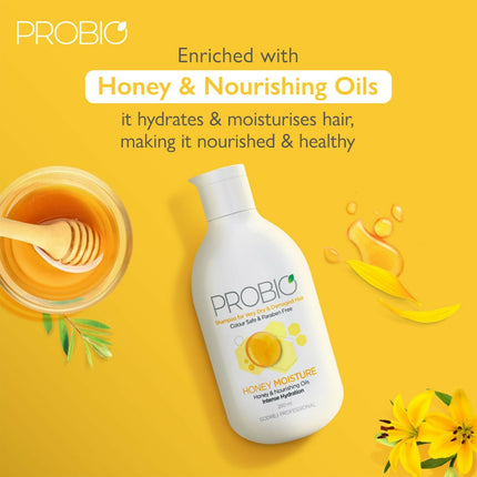 Godrej Professional Probio Honey Moisture Shampoo For Dry & Damaged Hair