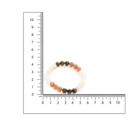 Red Carnelian, Amathyst Pyrite Metal Multicoloured Brown, Black and White Beads bracelet - Ruby Raang