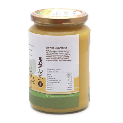Wellbe Desi Cow Ghee | Indian Hallikar Cow Ghee | Pure A2 Ghee | Natural & Healthy | Better Choice - Better Life