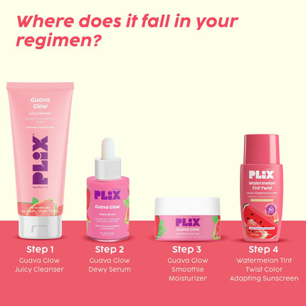 PLIX The Plant Fix Watermelon Tint Twist Color-Adapting Sunscreen For Light Coverage & Instant Glow