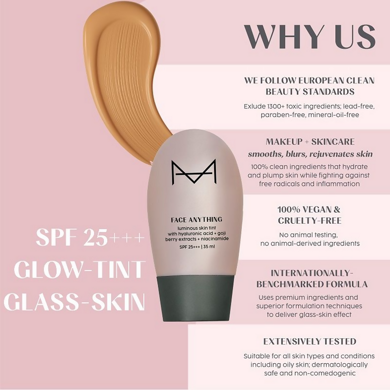 House Of Makeup Face Anything Luminous Skin Tint For Glass Skin - D10 Deep Skin Tone