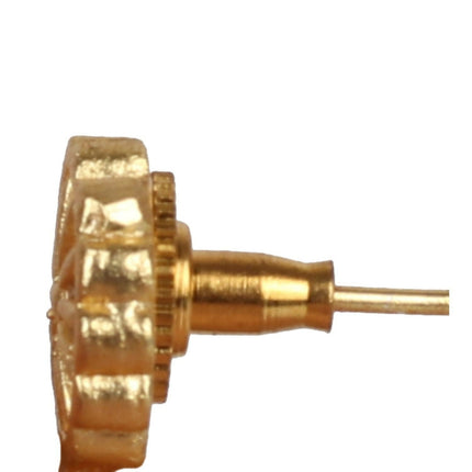 Joban Fashion Women Matte Gold Brass Earrings