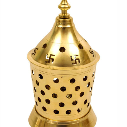 Spillbox Gold-Toned Brass Amar Lamp Pooja Essential