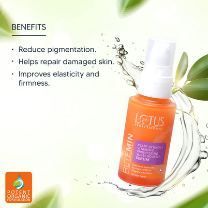 Lotus Professional Retemin Plant Retinol + Vitamin C Brightening Super Booster Serum