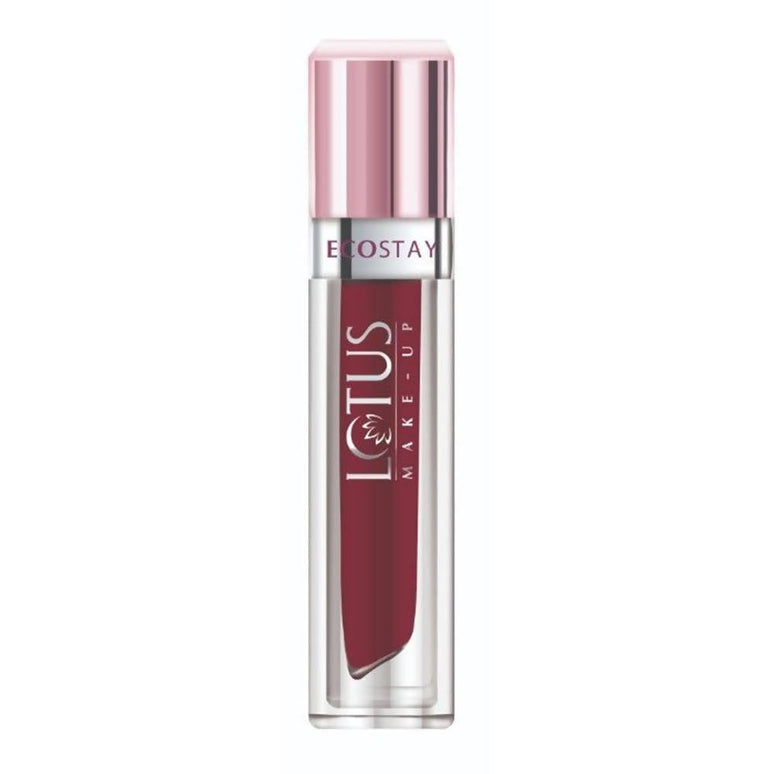 Lotus Make-Up Ecostay Matte Lip Lacquer - Wine Velvet (4 Gm)