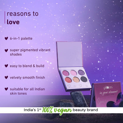 Plum In Your Element Eyeshadow Palette Easy to Blend 6-in-1 Palette 05 Space