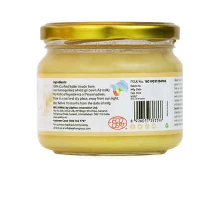 Azafran Infusions Grass Fed Gir Cow’s Organic A2 Ghee | Natural & Pure Ghee | Traditional Clarified Butter