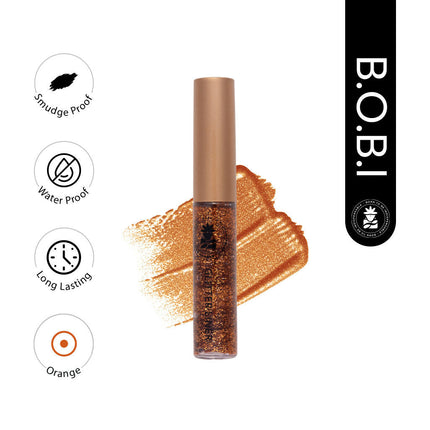 BOBI Glitter Eyeliner Orange Diamond Sparkle Finish