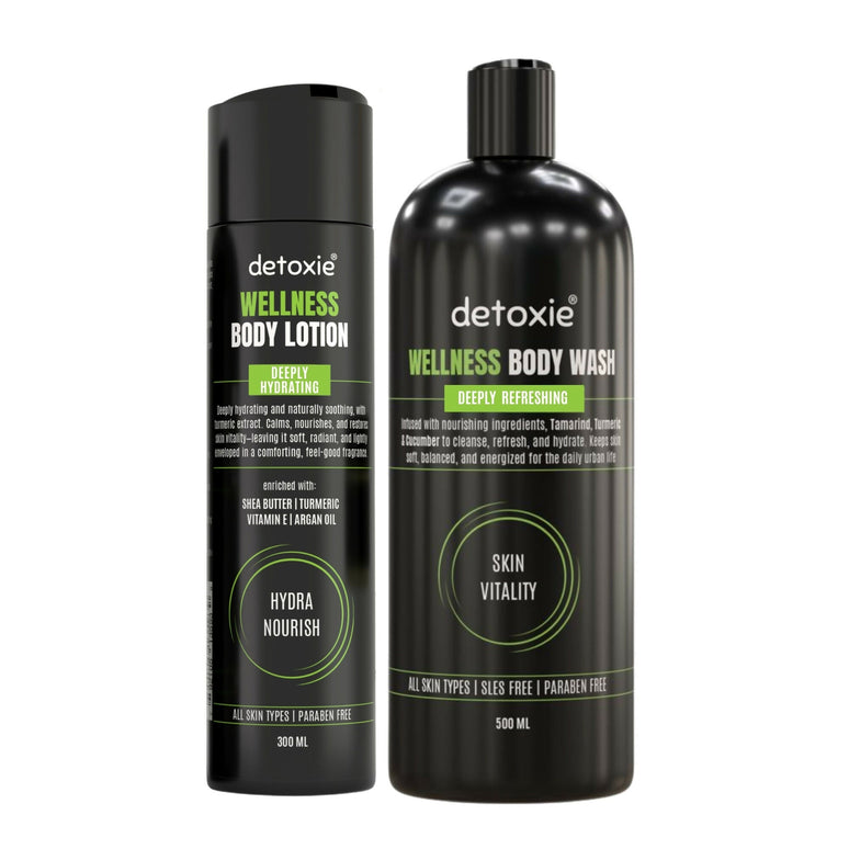 Detoxie Body Wash & Body Lotion Combo - Wellness