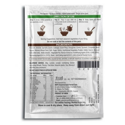 Baps Amrut Broccoli Almond Soup