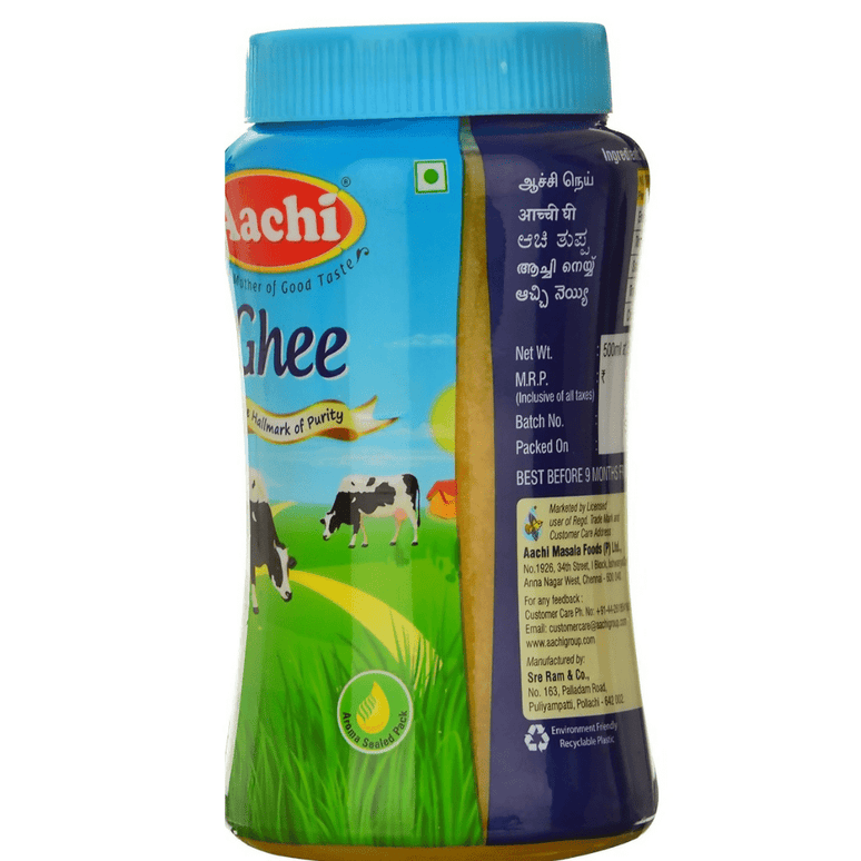 Aachi Ghee Jar | Desi Ghee with Rich Aroma | Pure Ghee | Helps in Better Digestion and Immunity