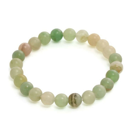 Green Avanturine Beads Elastic Bracelet - Ruby Raang