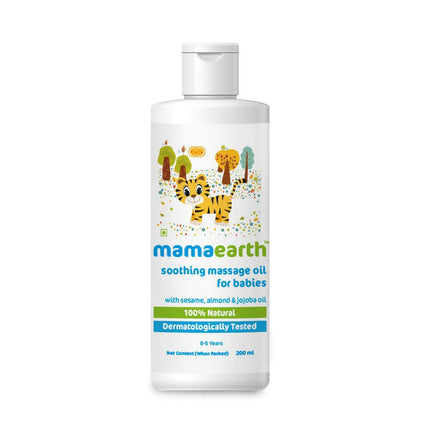 Mamaearth Daily Moisturizing Lotion & Soothing Baby Massage Oil, With Sesame, Almond & Jojoba Oil