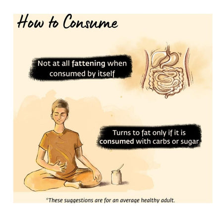 Isha Life Pure A2 Desi Cow Ghee | Made Traditionally from Curd | Made from Grass-fed Free Grazing Desi Cows' Milk