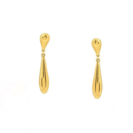 Golden Drop Earrings - Ruby Raang