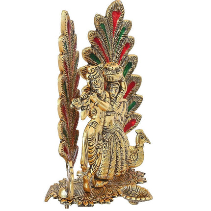 Chhariya Crafts Metal Radha Krishna Idol