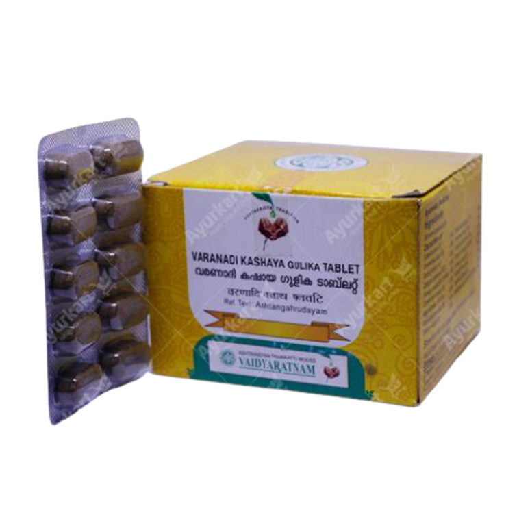 Vaidyaratnam Varanadi Kashaya Gulika Tablet
