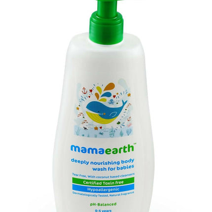 Mamaearth Gentle Cleansing Natural Baby Shampoo & Mamaearth Deeply Nourishing Natural Baby Wash