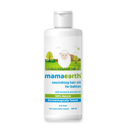 Mamaearth Gentle Cleansing Natural Baby Shampoo & Nourishing Hair Oil for Babies