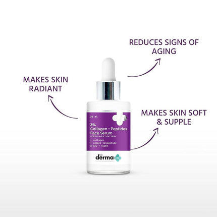 The Derma Co 3% Collagen + Peptides Face Serum