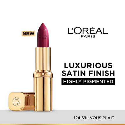 L'Oreal Paris Color Riche Satin Lipstick - 124 S'il Vous Plait