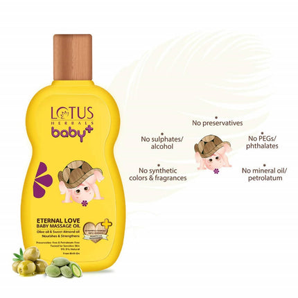Lotus Herbals Baby+ Eternal Love Baby Massage Oil