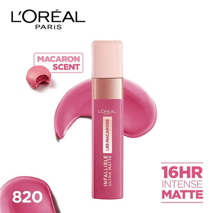 L'Oreal Paris Infallible Ultra Matte Liquid Lipstick Les Macarons - 820 Praline Of Paris