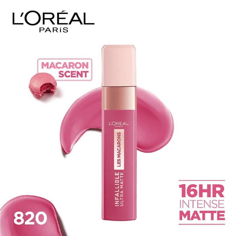 L'Oreal Paris Infallible Ultra Matte Liquid Lipstick Les Macarons - 820 Praline Of Paris