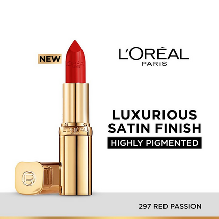 L'Oreal Paris Color Riche Satin Lipstick - 297 Red Passion