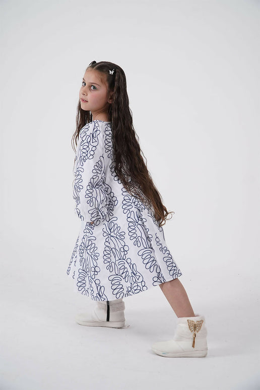 LH Luxury Fashion Balloon Sleeve Dress for Girls – Premium Kidswear Brands in India